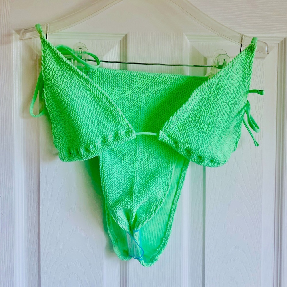 ASOS Triangle Bikini Top & High Waist Bottom